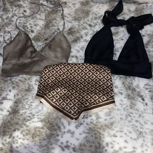 silk tops from garage $60 for all three as a bundle or $25 each 💛